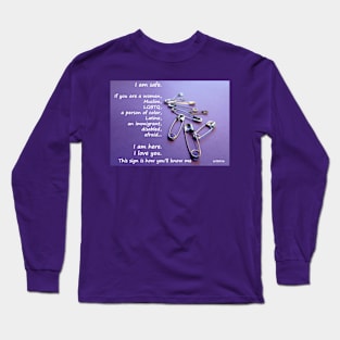 Safety Pin Solidarity Long Sleeve T-Shirt